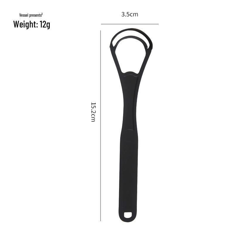 Zhou Stainless Steel Tongue Scraper & Cleaner - Reduce Bad Breath, Wash & Scrape Tongue.