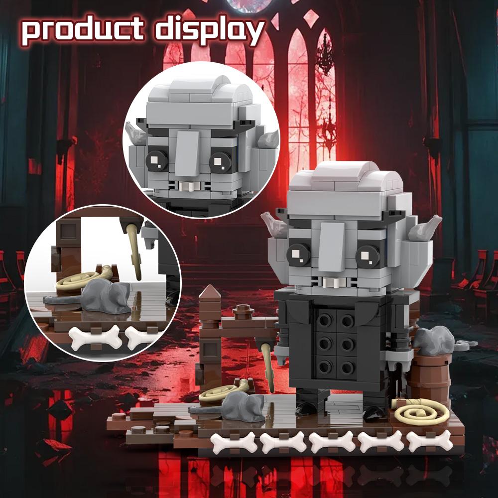 MOC Gothic Vampire Bricks Model Gothic Vampire Nosferatu Action Figure Building Blocks Assembly Toys Children Birthday Gifts