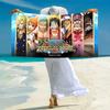 Classic Japanese Element Cartoon ONE PIECE Monkey D. Luffy Beach Towel Outdoor Camping Vacation Swimming Beach Towel Outdoor Absorbent Bath Towel Y12