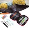 100PcsSet Sweater Knitting Tool 22 Metal Crochet Set Needles Sewing Tools Kit with DIY
