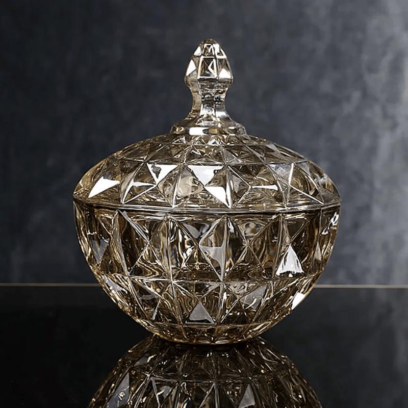 European Crystal Glass Candy Bowl