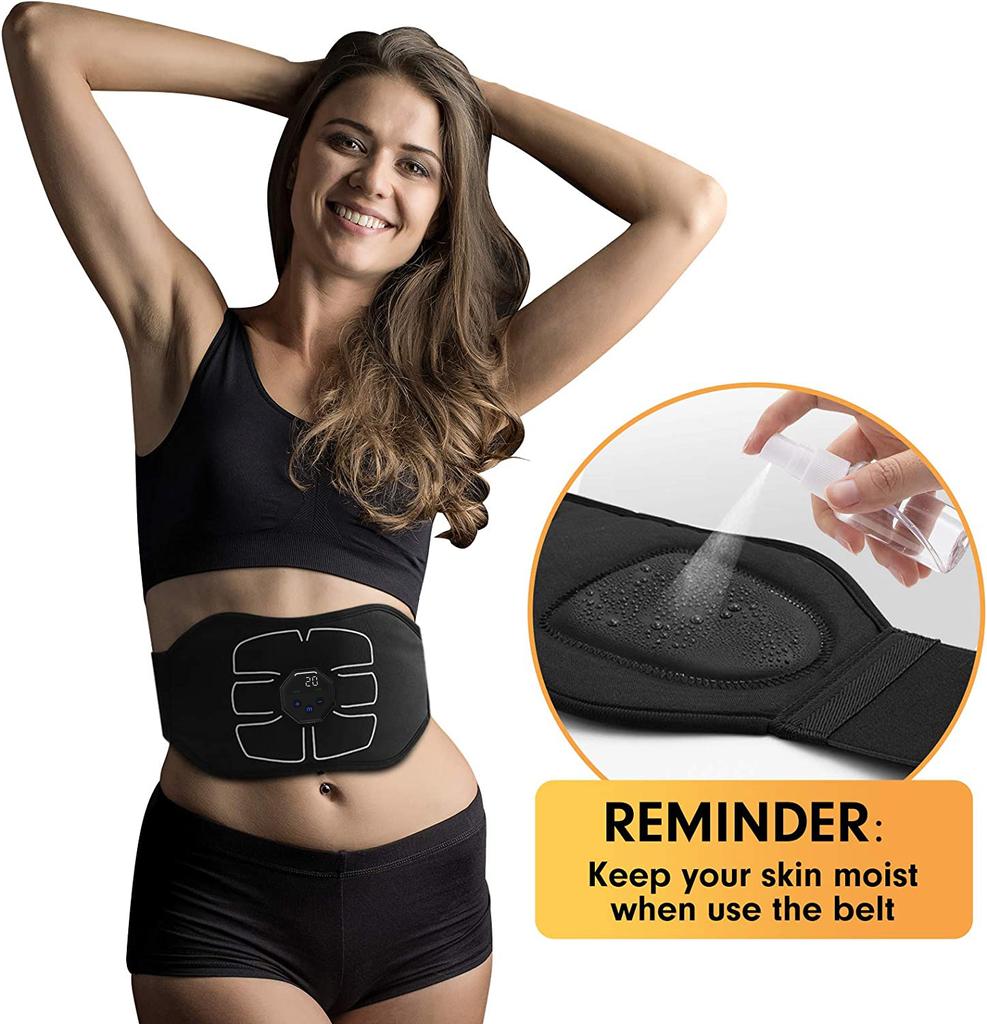 EMS Muscle Stimulation Belt Vibration ABS Stimulator Abdominal Trainer Exerciser Slimming Belts Home Gym Fitness Equiment