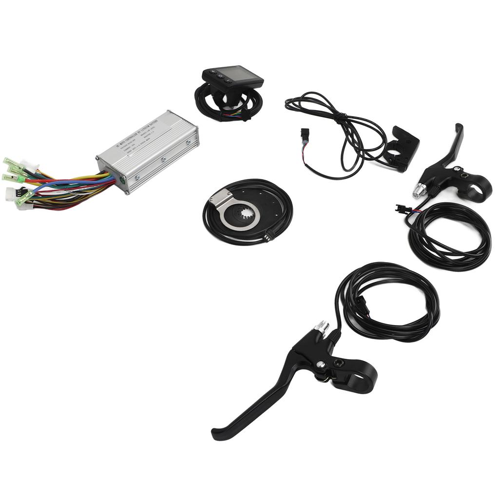 500W 22A DC 36V 48V Electric Bike Controller S866 Display Meter Thumb Throttle Brake Handle Set