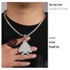 Men's Zircon Christmas Tree Hip-Hop Pendant Necklace - European & American Trendy High-End Jewelry