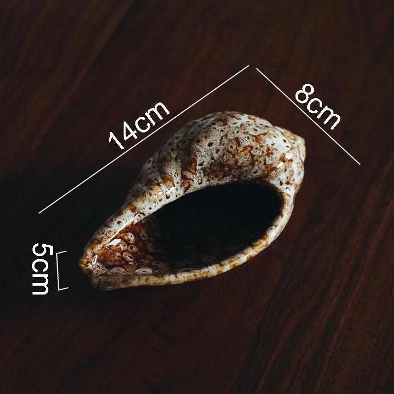 

Креативная керамическая тарелка в форме раковины, ресторанная тарелка для закусок, десертная тарелка для суши, специальная посуда для молекулярной кухни