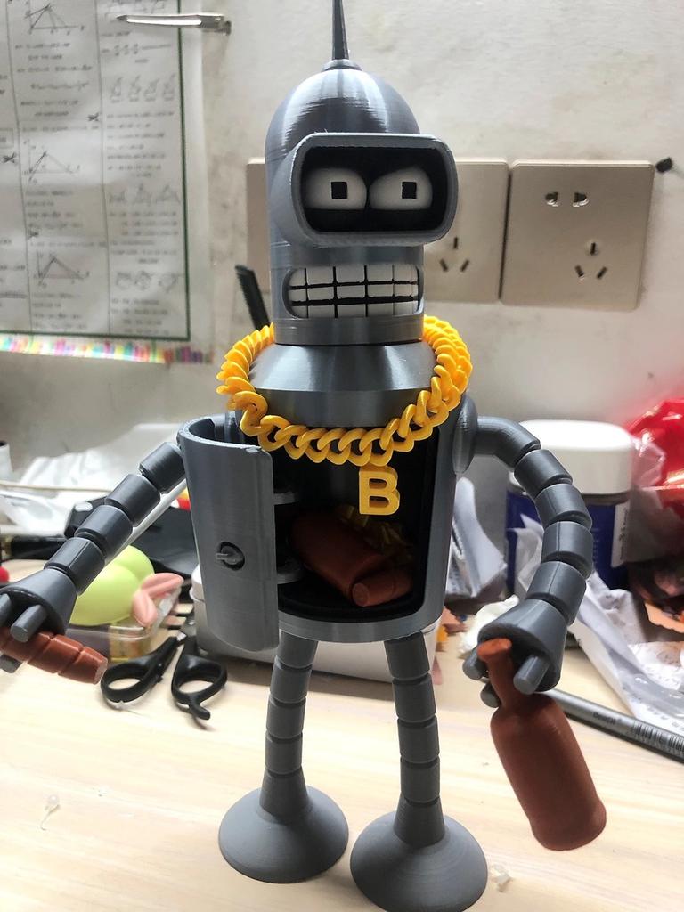 Cartoon Futurama Fry & Bender Action Figure Model Toys Gifts For Kids