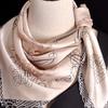 Luxury Apricot Print 70*70cm Silk Square Scarf Women Soft Satin Hairband Neckerchief Tie Female Headband Foulard Bag Ribbon Gift
