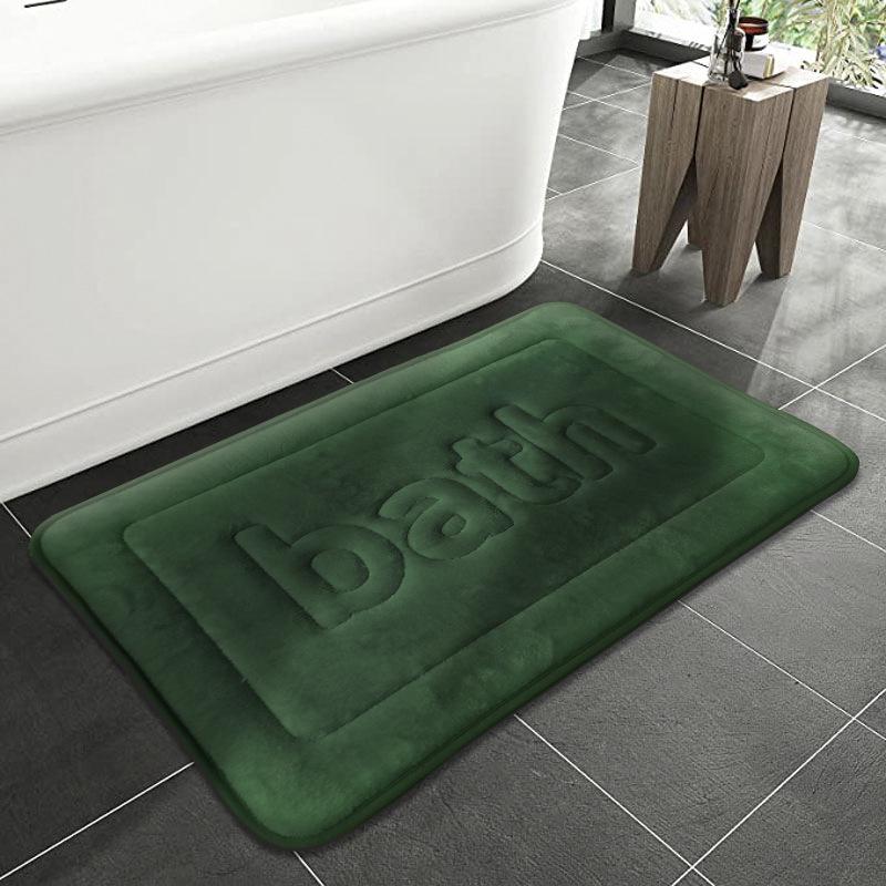 Thickened Non-Slip Absorbent Bathroom Floor Mat with Slow-Rebound Sponge