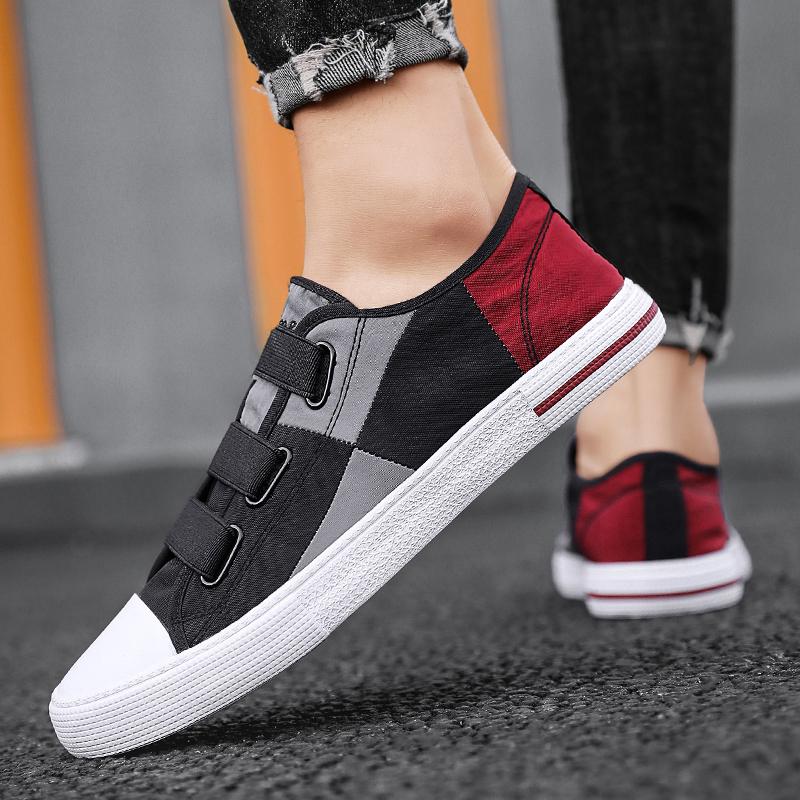 Men's Summer Canvas Shoes Ice Silk Cloth Shoes Breathable Casual Popular Fashion Flat Shoes