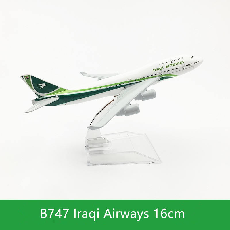 16Cm 1/400 Scale Model Airplanes Iraq Air B747 Alloy Diecast Aircraft Model With Stand For Aviation Souvenir Gift Or Display