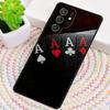 Ace of Spades Poker Phone Case for Samsung Galaxy Note 10 Pro S26 Ultra S23 S24 FE S25 S21 S22 PLUS Shockproof Cove