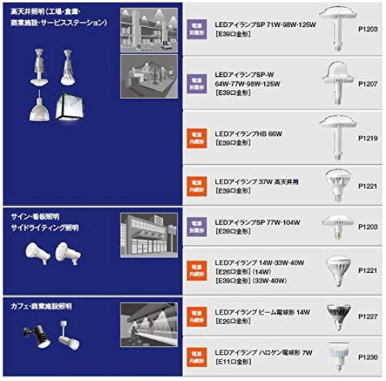 Iwasaki Electric LED Light Bulb, 70W Lamp (5000K), LDTS70N-G-E39