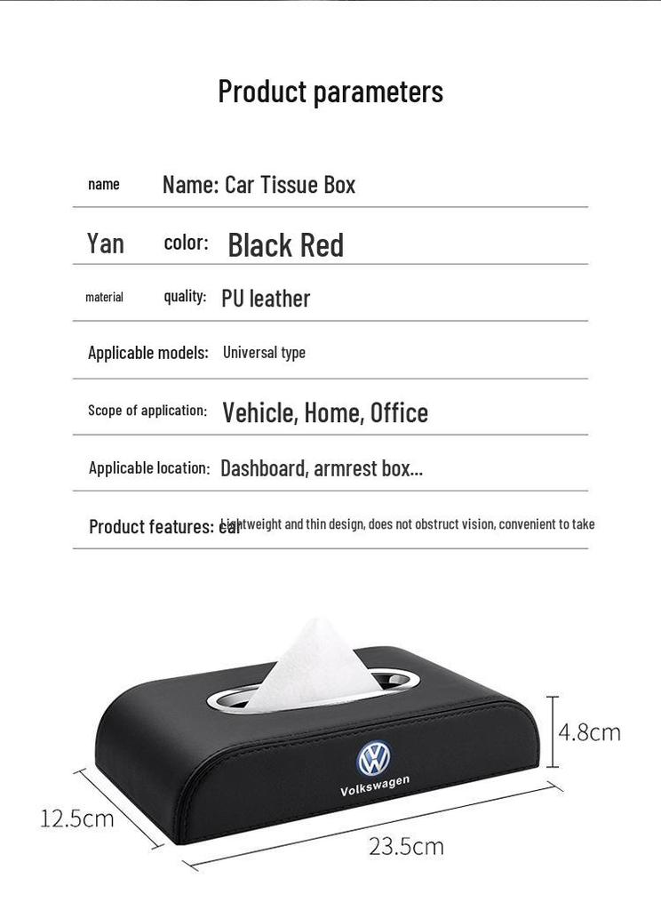 Compatible with Lingbao BOX, Lingbao UNI, Lingbao COCO Car Leather Tissue Box Interior Supplies