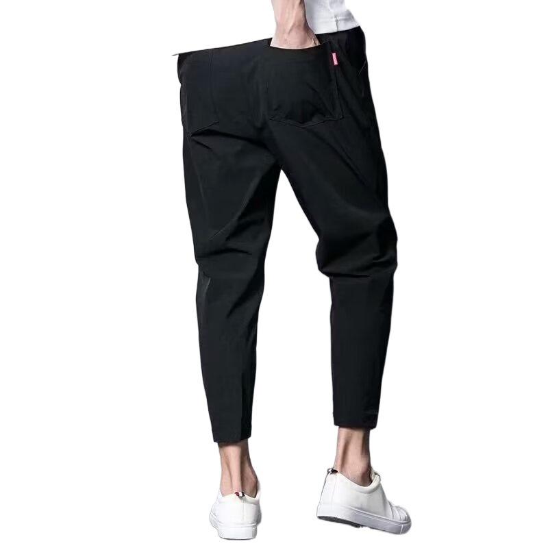Pantaloni Harem Sportivi Casual da Uomo Stile Coreano 9 Punti 2024 - Tendenza Estiva, Sottili, Ampi, Taglie Forti
