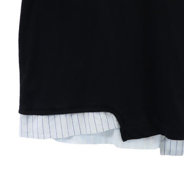 Y's Made In Japan Short Sleeve Design Cut 2 Black Series Women Used