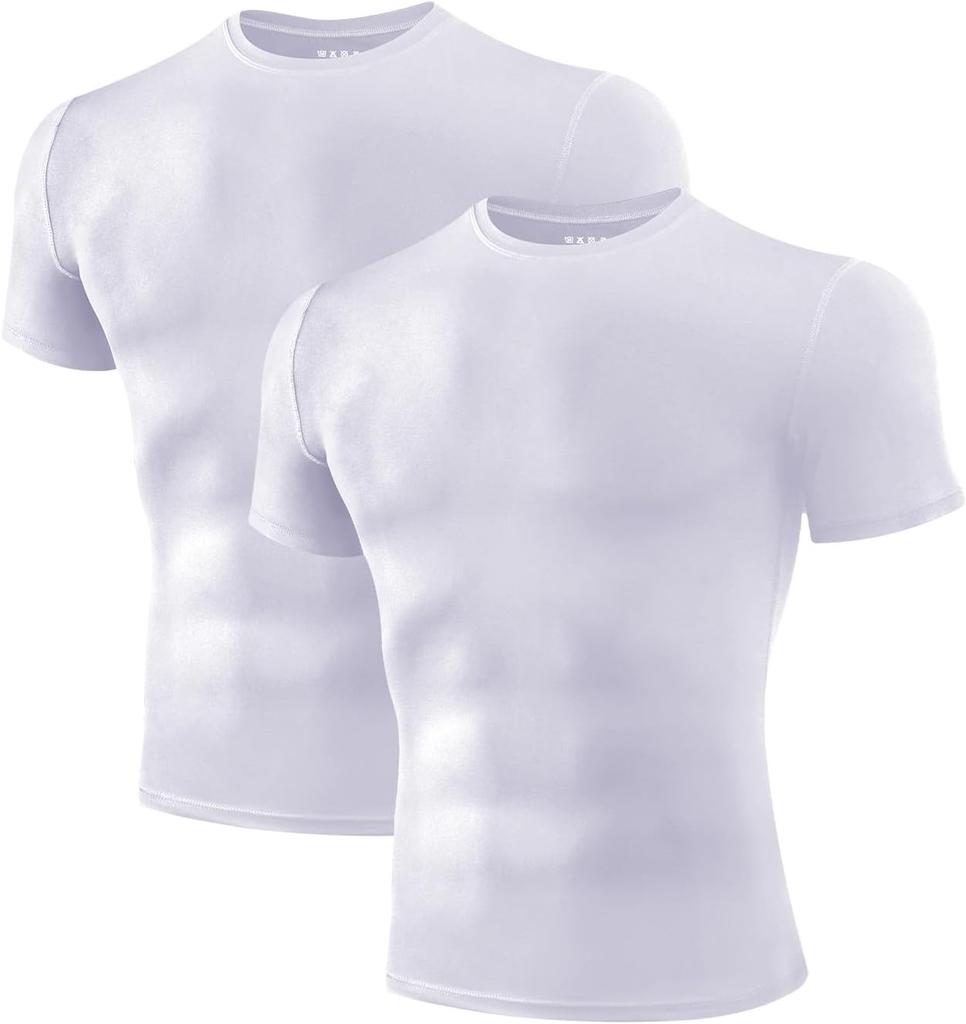 Men's Compression Shirts 1 Pack, Workout Gym Shirt Short Sleeve