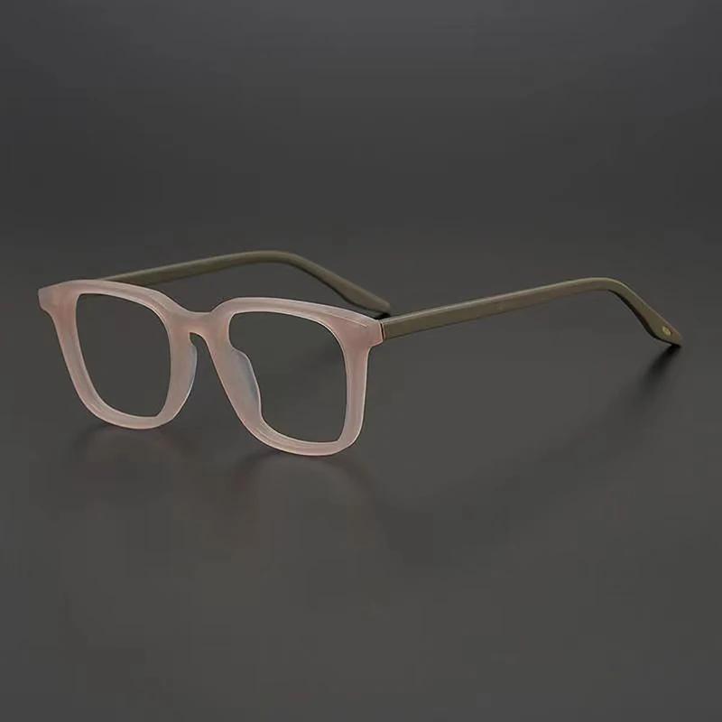 1Pc Square Frosted Glasses Frame Men Women Anti Blue Light Glasses Ultra Light Eyeglasses With Clear Lenses Frame Trendy Eyewear