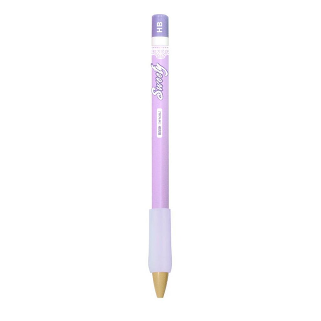 Student Mechanical Pencil Slip Resistant Silicones Grip Posture Correction Automatic Pencil Twist Action for Student