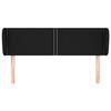 Maison Exclusive - Tête de lit avec oreilles Noir 147x23x78/88 cm Tissu