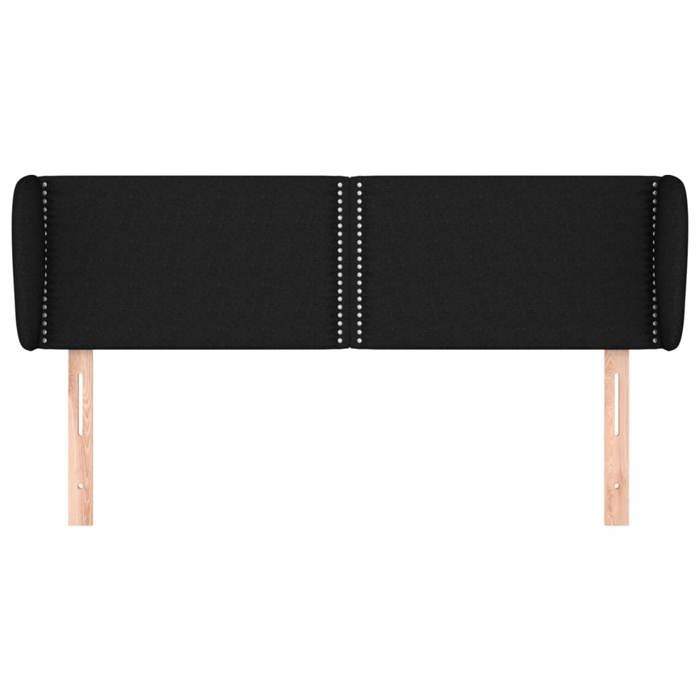 Maison Exclusive - Tête de lit avec oreilles Noir 147x23x78/88 cm Tissu