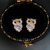 Female Delicate and Cute Owl Earrings