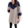 Hoodie Plus Sizes [coco Plaza] Women's Loose-Fit Sweatshirt, Winter/Spring, (JP, Alphabet, S, Blue)