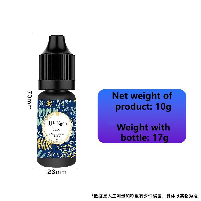 

UV Resin - 100g Crystal Clear Hard Type UV Glue Ultraviolet Curing Epoxy Resin for DIY Jewelry Making, Craft Decoration