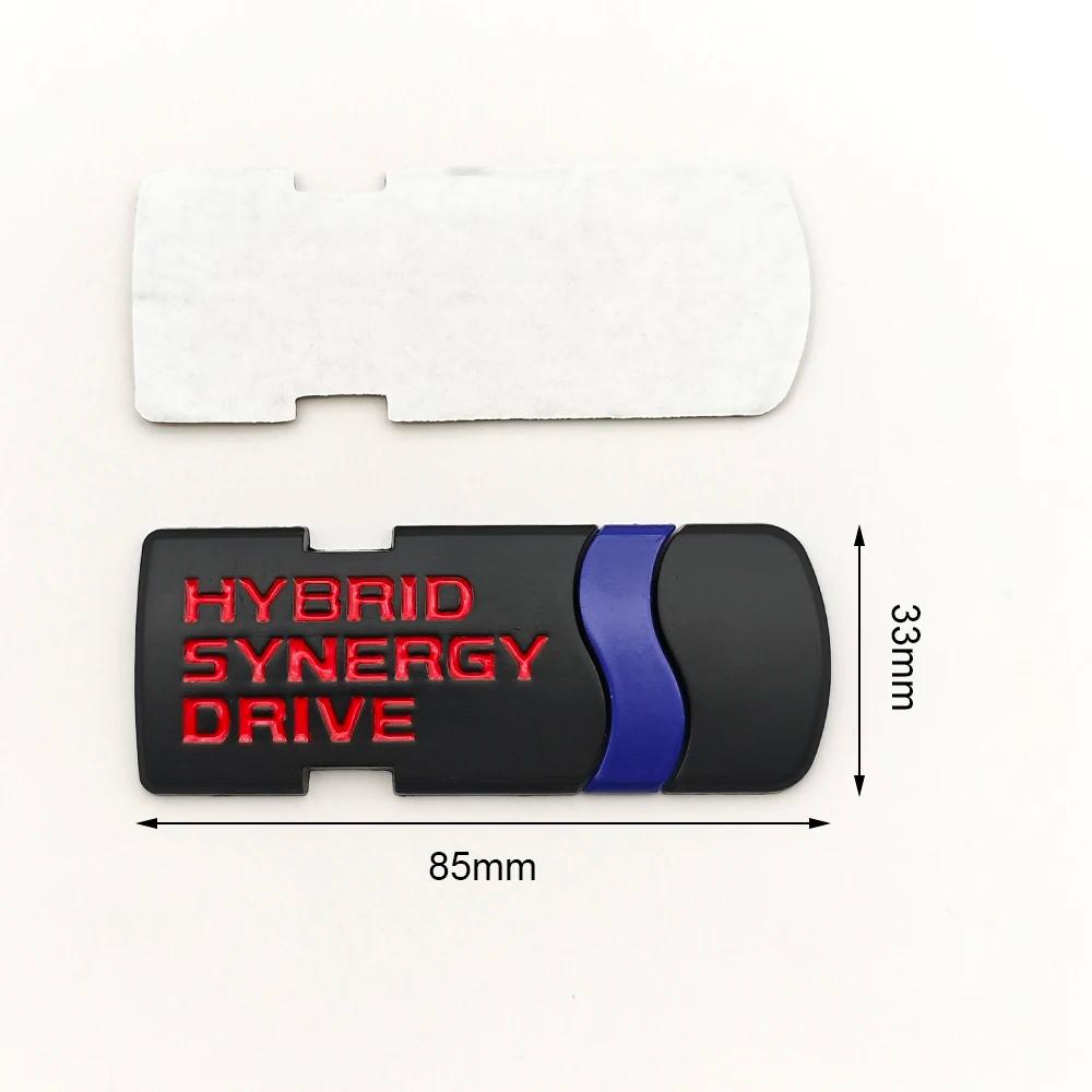 3D Metal Black HYBRID SYNERGY DRIVE V8 LIMITED AWD 4WD Logo Emblem Car Sticker Fender Trunk Badge For RAV4 RS Accessories