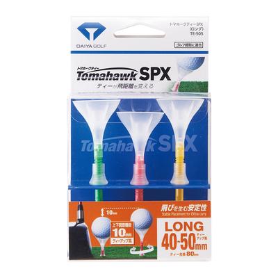 DAIYA GOLF Golf Tee Tomahawk Tee SPX Yellow 80mm TE-505 Green, Pink,
