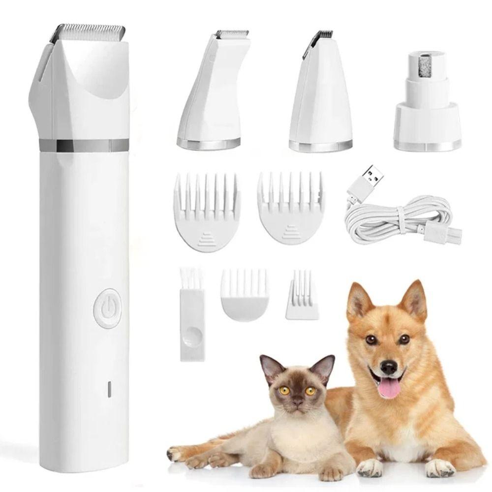 Quiet Electric Dog Clippers USB Rechargeable Dog Shaver Clippers  for Cats and Other Pets