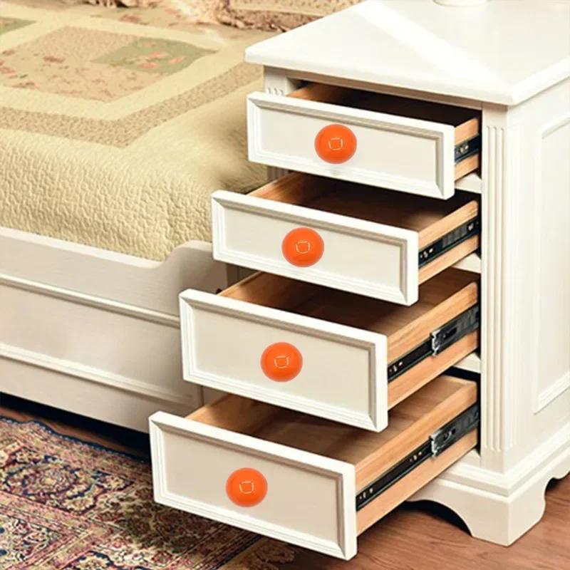 Moderne bunte Keramik-Knöpfe mit einem Loch, runde Griffgriffe für Schubladen, Weinschränke, Einloch-Griff, Türgriff