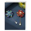 Sparkling fireworks tassel brooch, fashionable and versatile, niche and cute fireworks brooch for women, pin chest flower