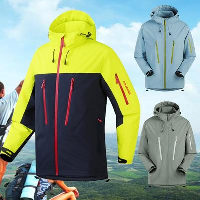Outdoorová turistika Nepromokavá bunda Pánské Dámské Nová móda Splicing Kapesní Pracovní Kabát Podzimní Sporty Lehká větrovka