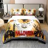 Halloween Bedding Set 3D Digital Printing 2-3 Piece Set (No Core) Suitable for Bedroom Duvet Cover Set Halloween Decor Gift