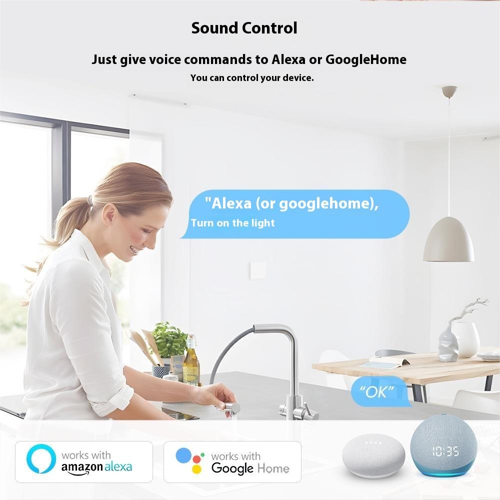 LWSM16 1 Gang Smart WiFi Switch Module Tuya Single Live Wire Mini Voice Activation Intelligent Control