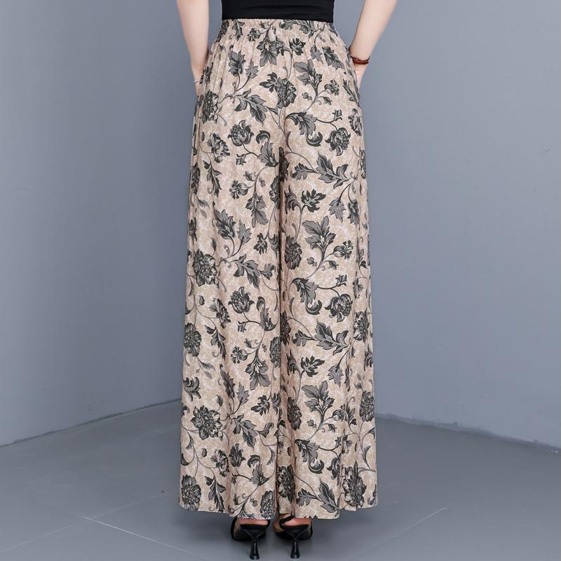 Summer Wide Leg Pants for Women Clothes Plus Size Casual High Waist Woman Trousers