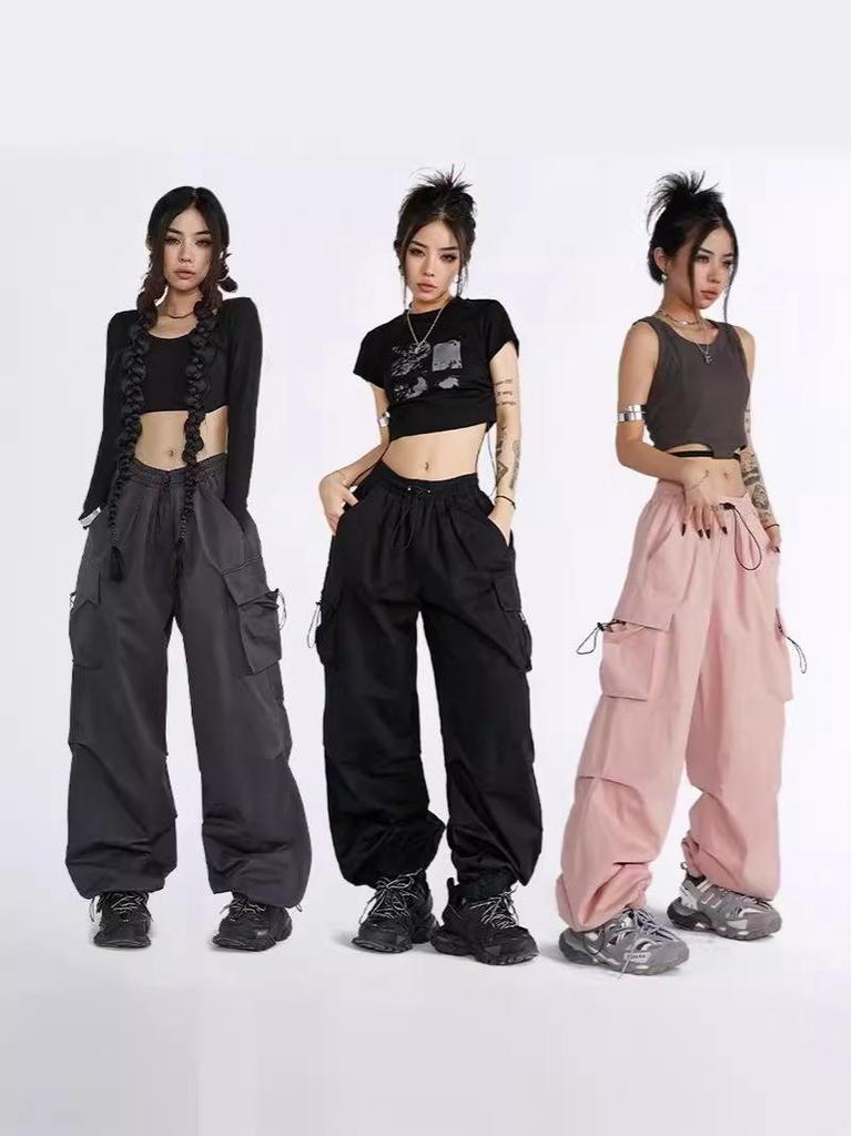 Trendy High Waist Loose Cargo Joggers for Women