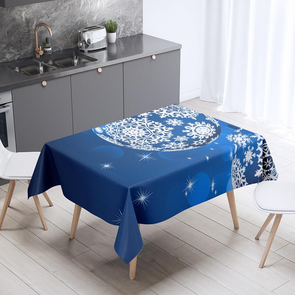 Christmas Tablecloth Coffee Table Table Cloth Holiday Gift Decoration Tarp