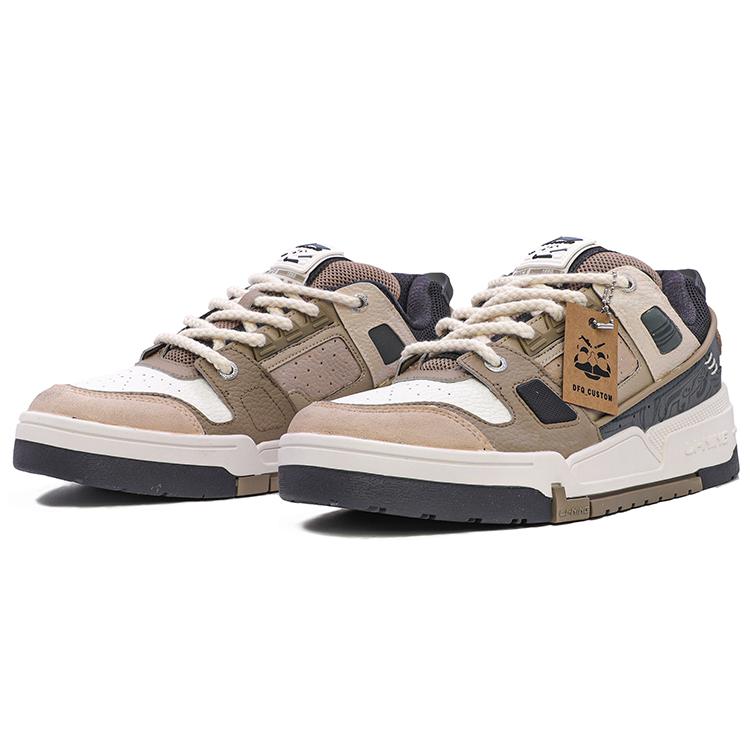 Li Ning Low top Skateboard Shoes Men's Gray Green AGCR297-4(TeamM-)