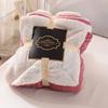 New Double-Layer Thick Lambskin Leisure Blanket for Sofa or Office Nap