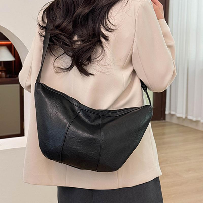 Yogodlns Vintage Crossbody Bags for Women Large Capacity Luxury Handbags Solid Soft Shoulder Bags Female Casual Travel Hobos Bag