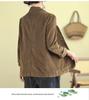 2026 Women's Solid Color Corduroy Cotton Jacket