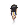 Adidas Originals SS25 Basketball Minimalist Comfortable Fashion Sports Casual Shorts Unisex Shorts Deep-Blue White Yellow JD5187