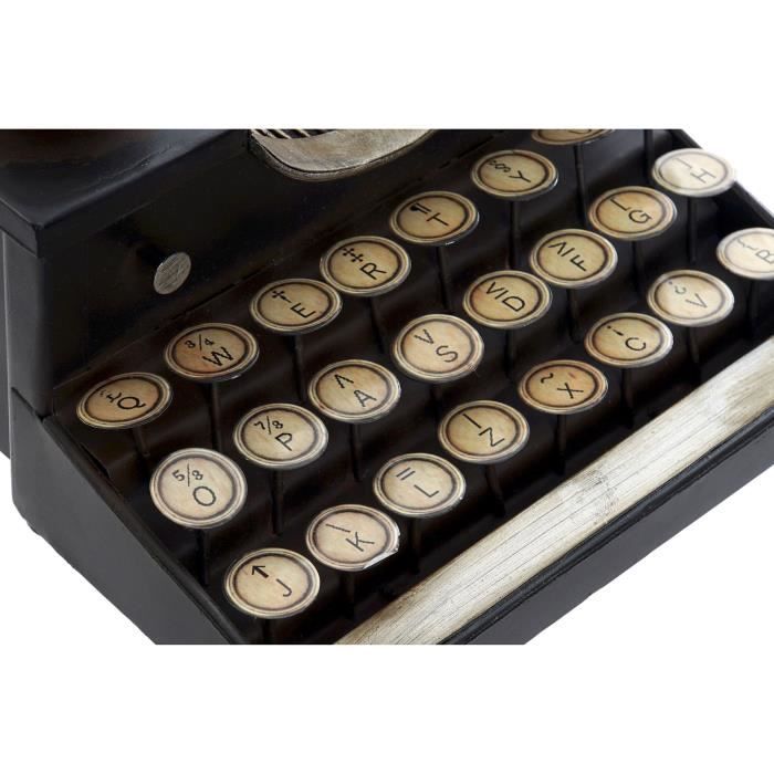 Dekorativní předmět - Vintage - PSACÍ STROJ - Kov - Černý - 26cm