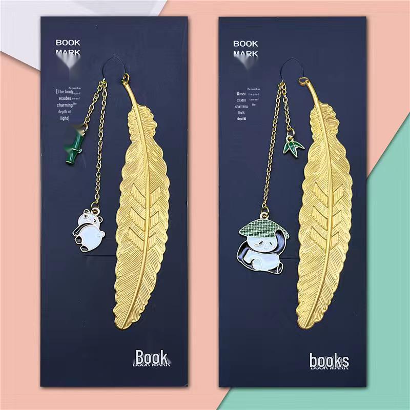 Elegant Metal Panda Bookmark Gift Box - Chinese Style for Teacher's Day, Graduation & Birthdays