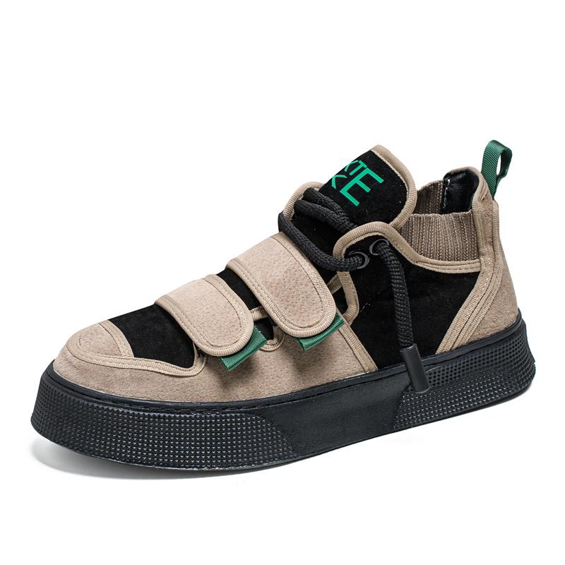 Fashion Original Black High Top Sneakers Men Street Comfortable Suede Men's Skateboard Shoes Fashion Casual Designer Shoes Men Trainers