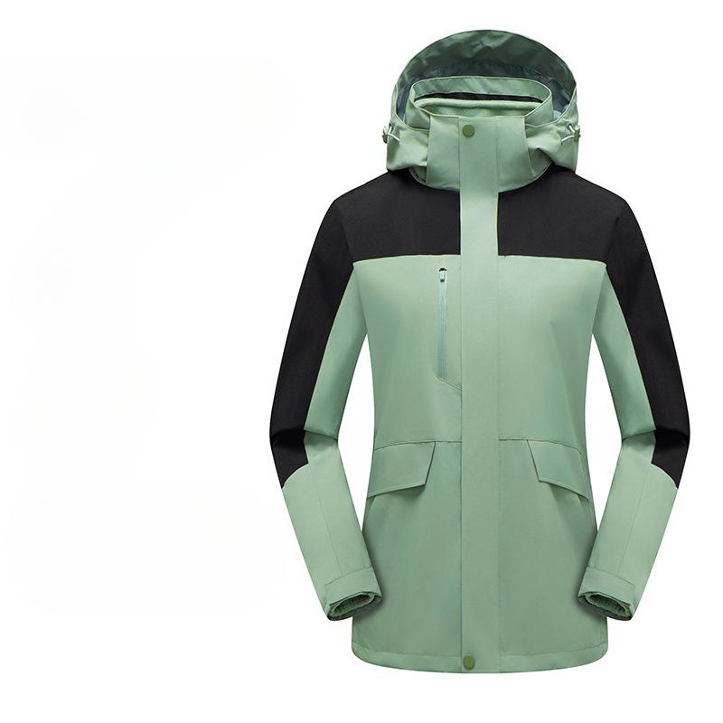 Outdoor Jackets for Men and Women, Three-in-one Windproof and Waterproof Jackets, Velvet YKK Zipper Couple Hiking Clothes