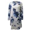 Robe ample à manches longues pour femmes, mode décontractée imprimée, col rond, pull ample