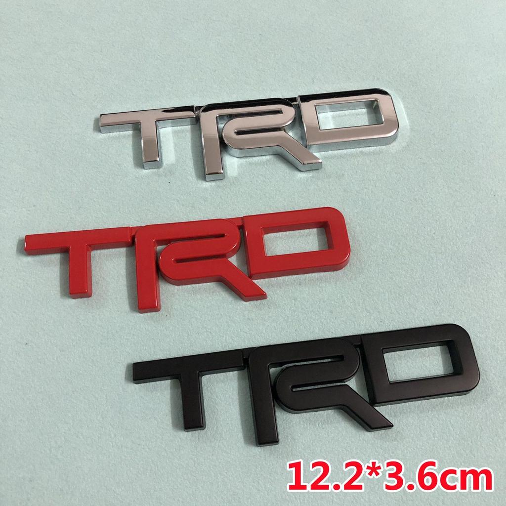 TRD 3D Metal Logo Sticker for Toyota Cars—Trunk & Tail Body Modification