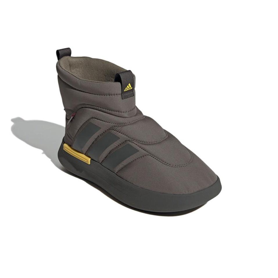Adidas Adipuff Trendy Slip-Resistant Durable High-Top Casual Shoes Unisex Casual Shoes Rock-Olive-Green JR0069